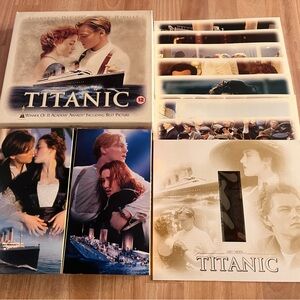 1998 Titanic Collector's Edition VHS Box Set w/ Film Cell + Booklet